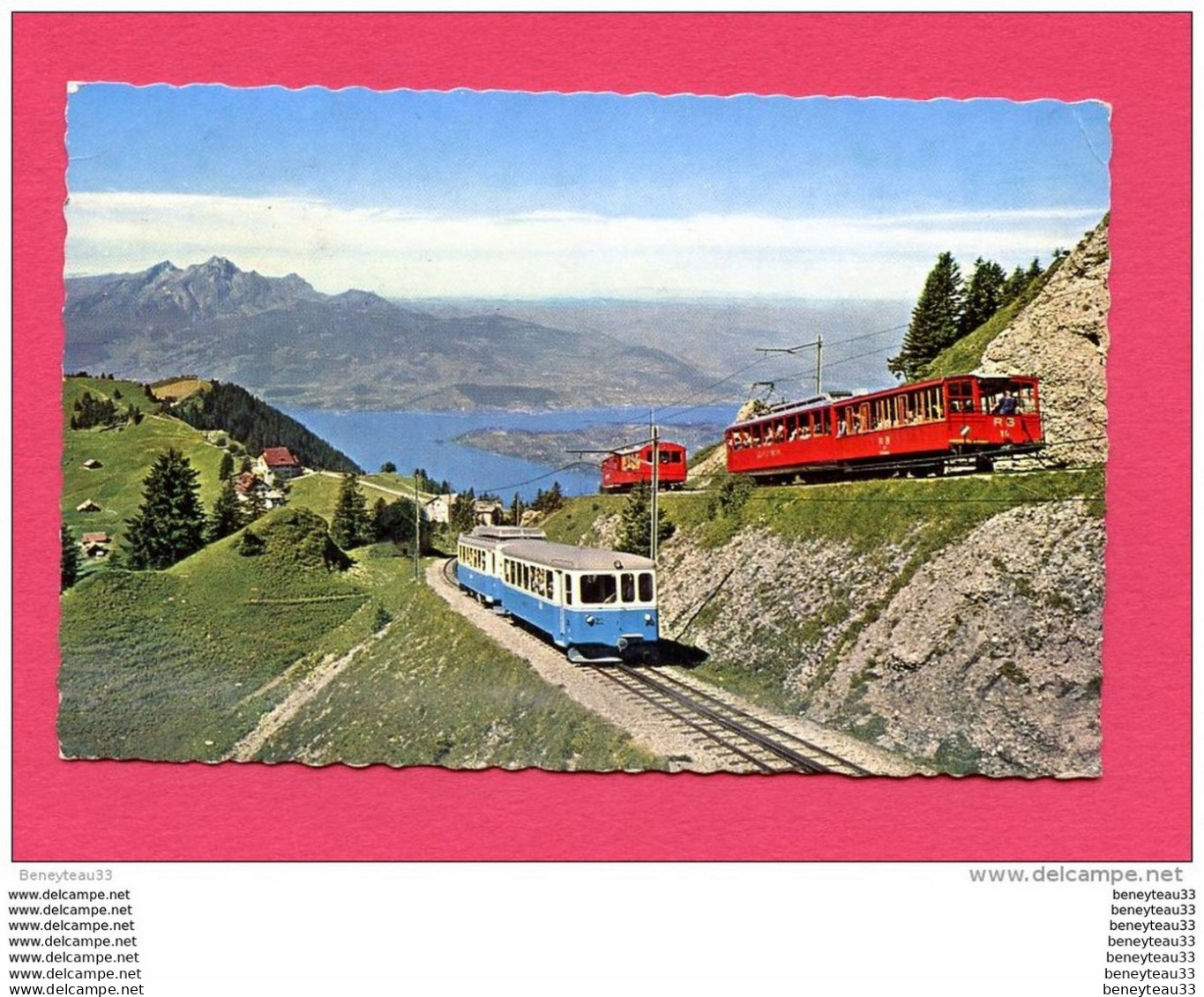 CPSM Petit Modèle (Réf : B 898) RIGI Vitznau Und Arth-Rigi-Bahn Mit Rigi-Staffel (SUISSE) (avec Train) - Arth