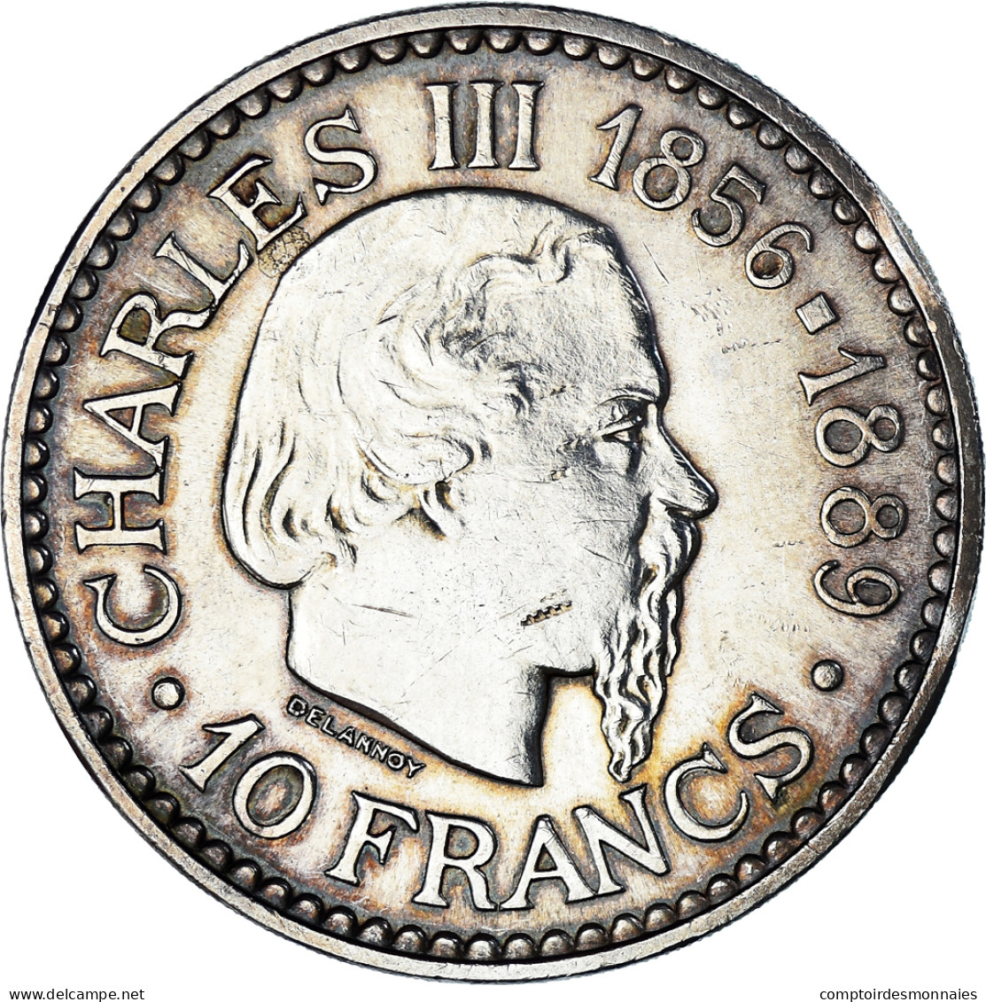 Monnaie, Monaco, Rainier III, 10 Francs, 1966, Monnaie De Paris, SUP, Argent - 1960-2001 Nouveaux Francs