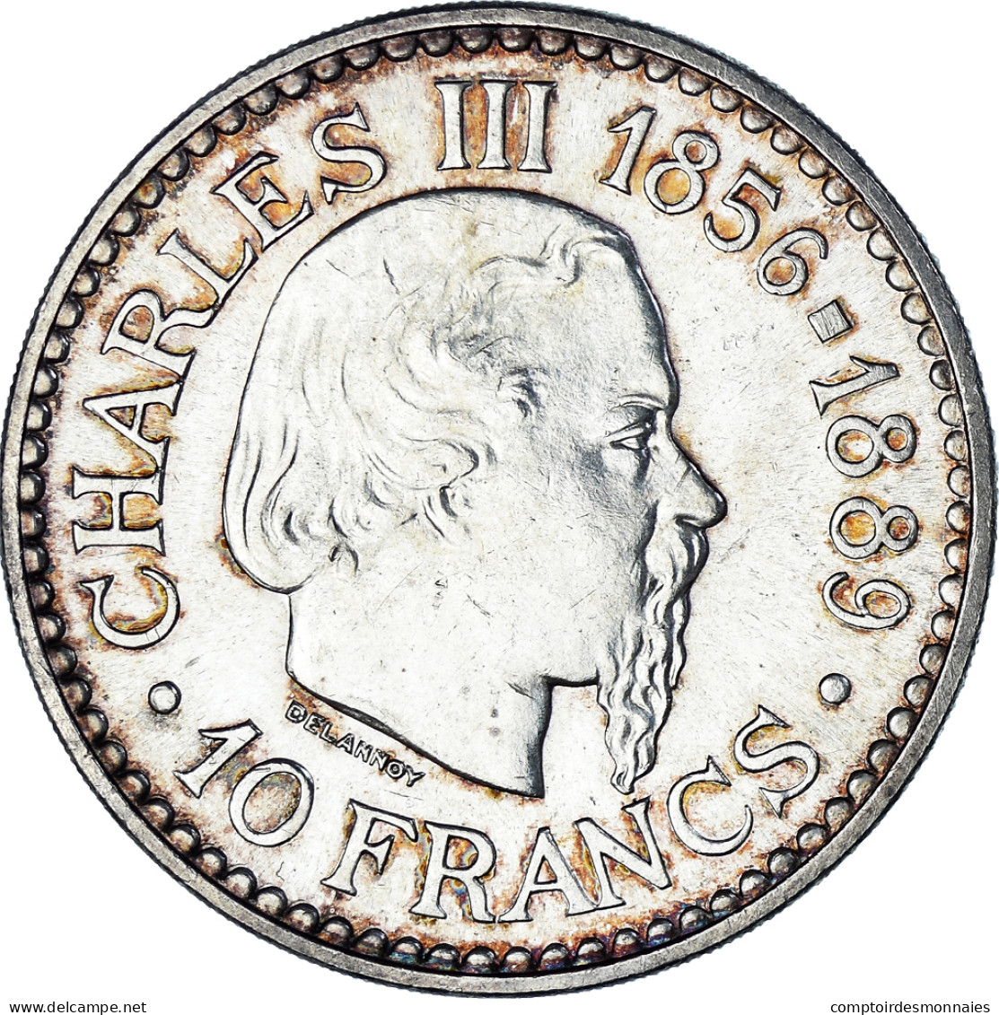 Monnaie, Monaco, Rainier III, 10 Francs, 1966, Monnaie De Paris, TTB+, Argent - 1960-2001 Nouveaux Francs