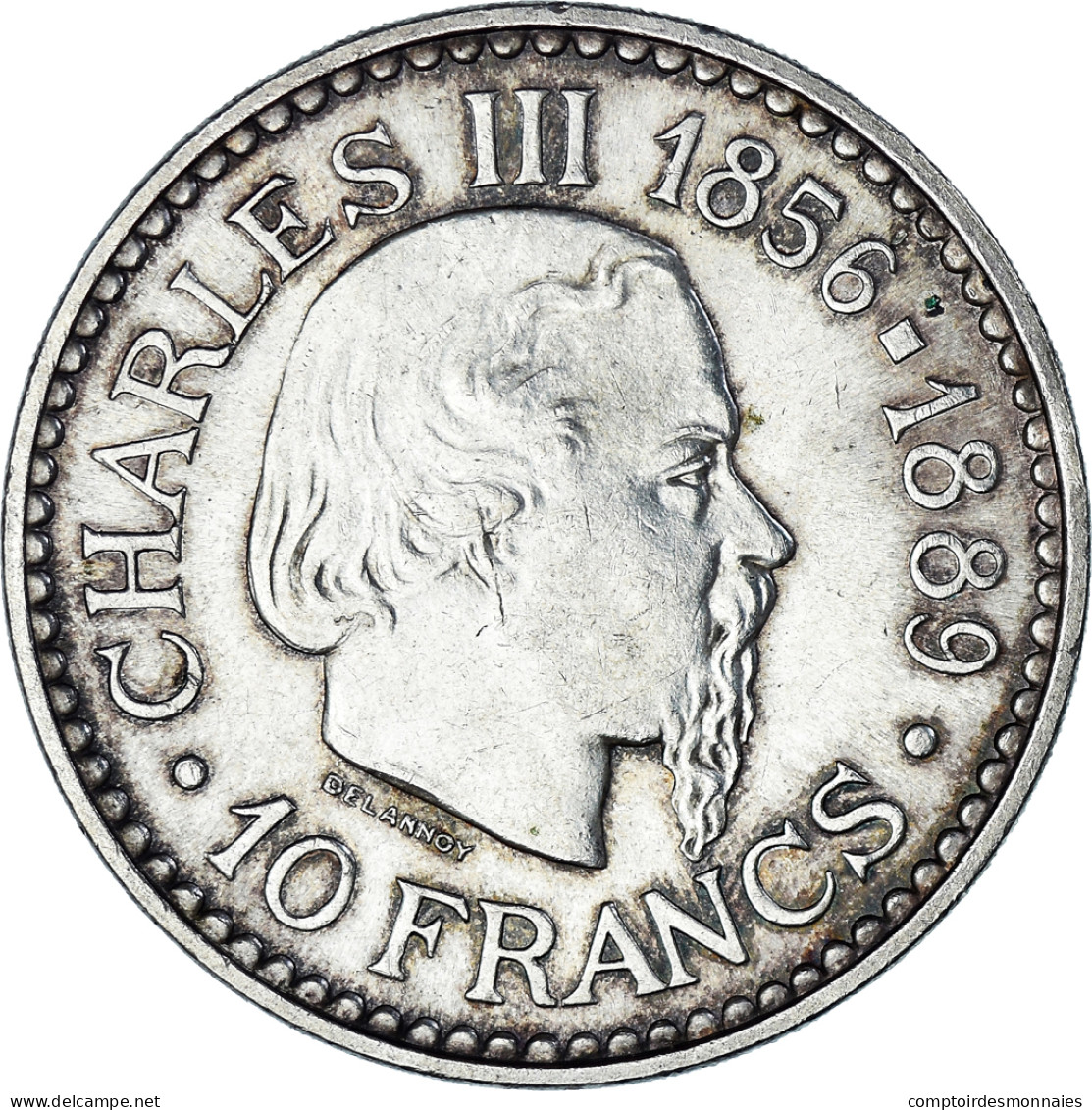 Monnaie, Monaco, Rainier III, 10 Francs, 1966, Monnaie De Paris, TTB+, Argent - 1960-2001 Nouveaux Francs