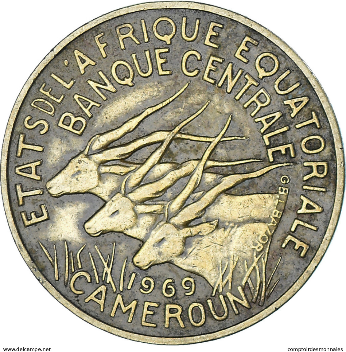 Monnaie, États De L'Afrique équatoriale, 10 Francs, 1969, Paris, TTB - Kameroen