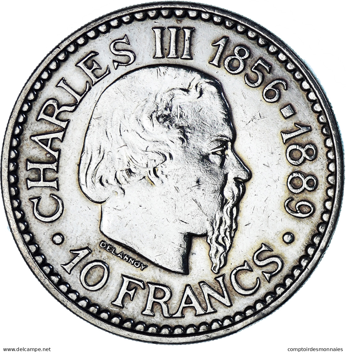 Monnaie, Monaco, Rainier III, 10 Francs, 1966, Monnaie De Paris, TTB, Argent - 1960-2001 Nouveaux Francs