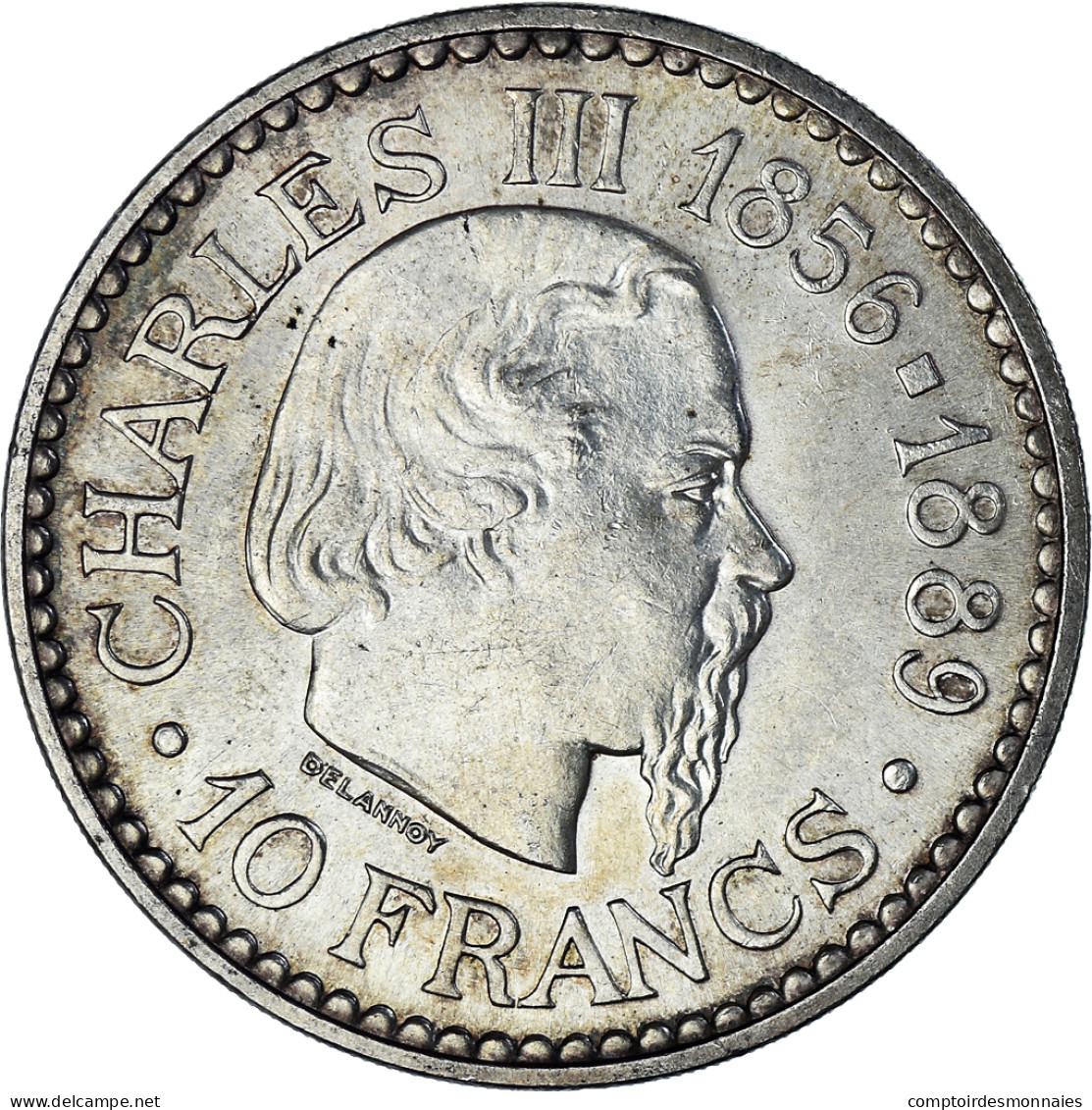 Monnaie, Monaco, Rainier III, 10 Francs, 1966, Monnaie De Paris, SUP, Argent - 1960-2001 Nouveaux Francs
