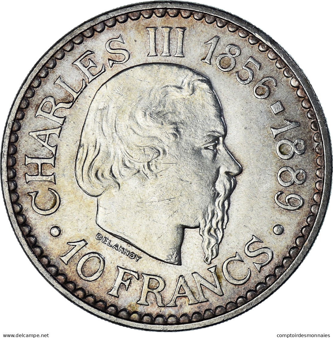 Monnaie, Monaco, Rainier III, 10 Francs, 1966, Monnaie De Paris, SUP, Argent - 1960-2001 Nouveaux Francs