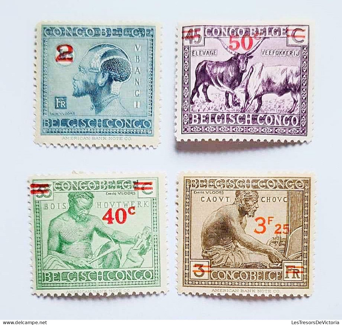 Congo Belge 1931 - COB 159/61 A * - Type Vloors & Leys Surchargés - Cote 50 - Unused Stamps