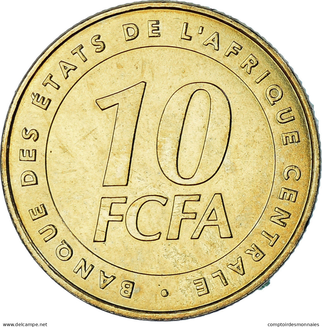 Monnaie, États De L'Afrique Centrale, 10 Francs, 2006, Paris, SPL+, Laiton - Cameroon