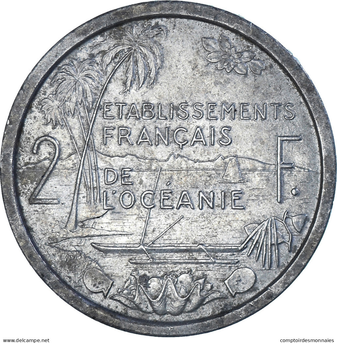 Monnaie, Polynésie Française, 2 Francs, 1949, TTB, Aluminium, KM:3 - Other - Oceania