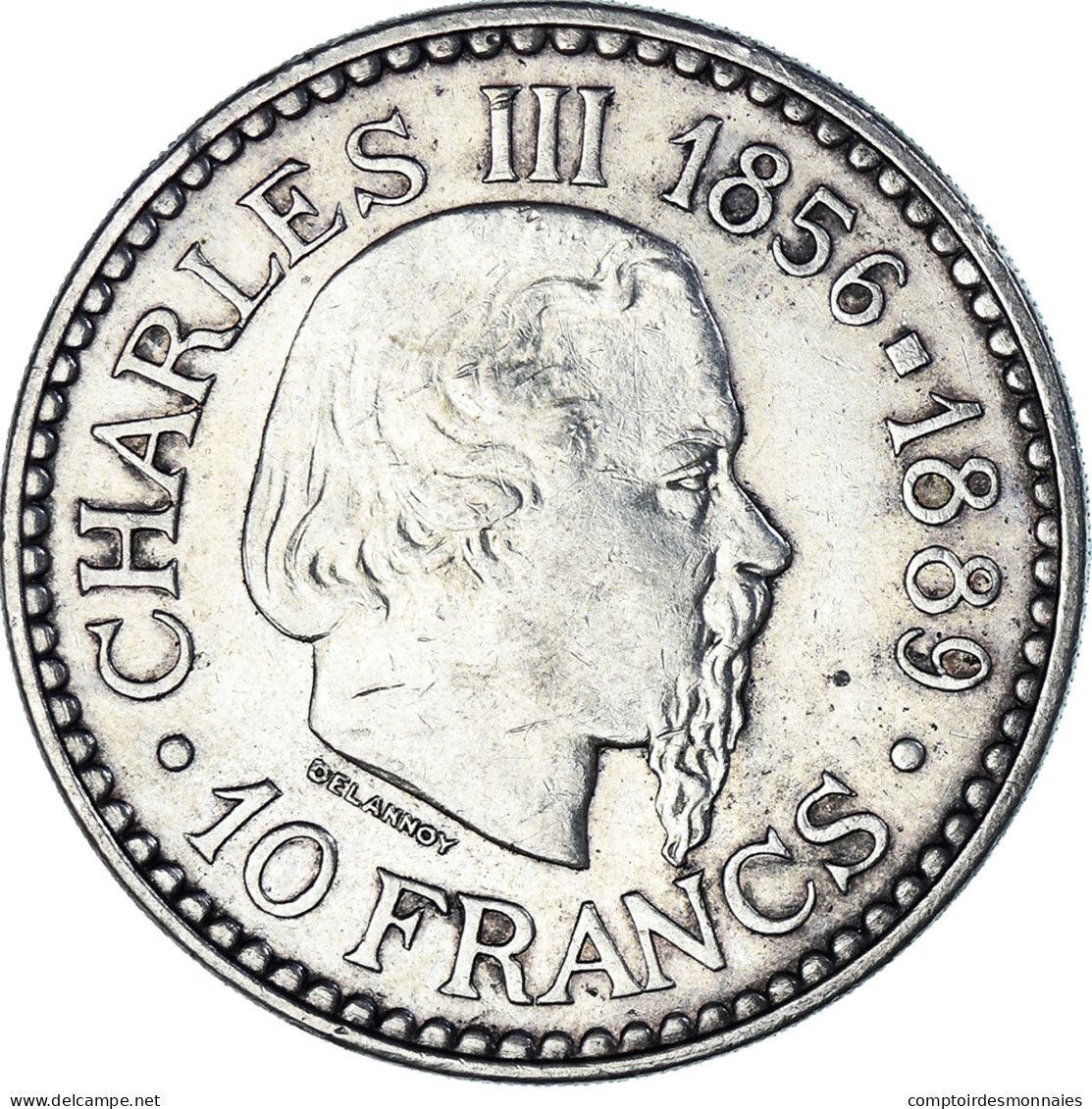 Monnaie, Monaco, Rainier III, 10 Francs, 1966, Monnaie De Paris, TTB+, Argent - 1960-2001 Nouveaux Francs