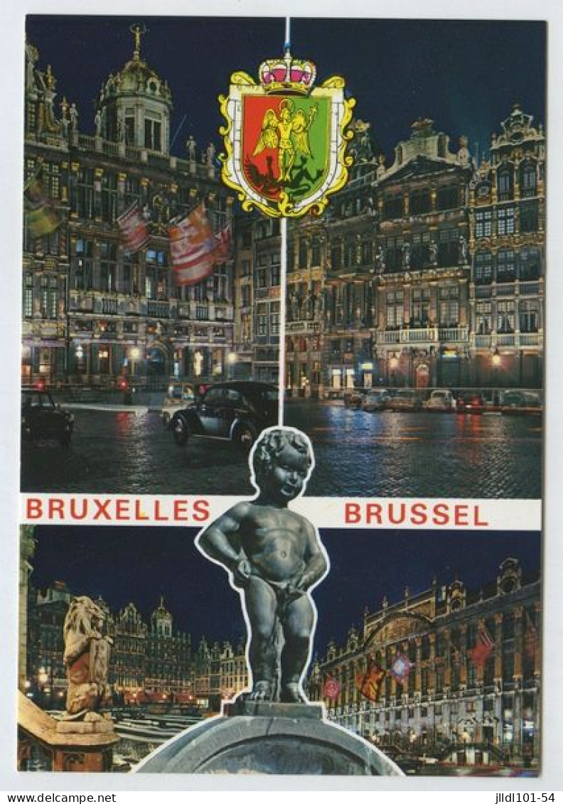 Cpm Bruxelles, Multivues (lt4) - Brüssel Bei Nacht