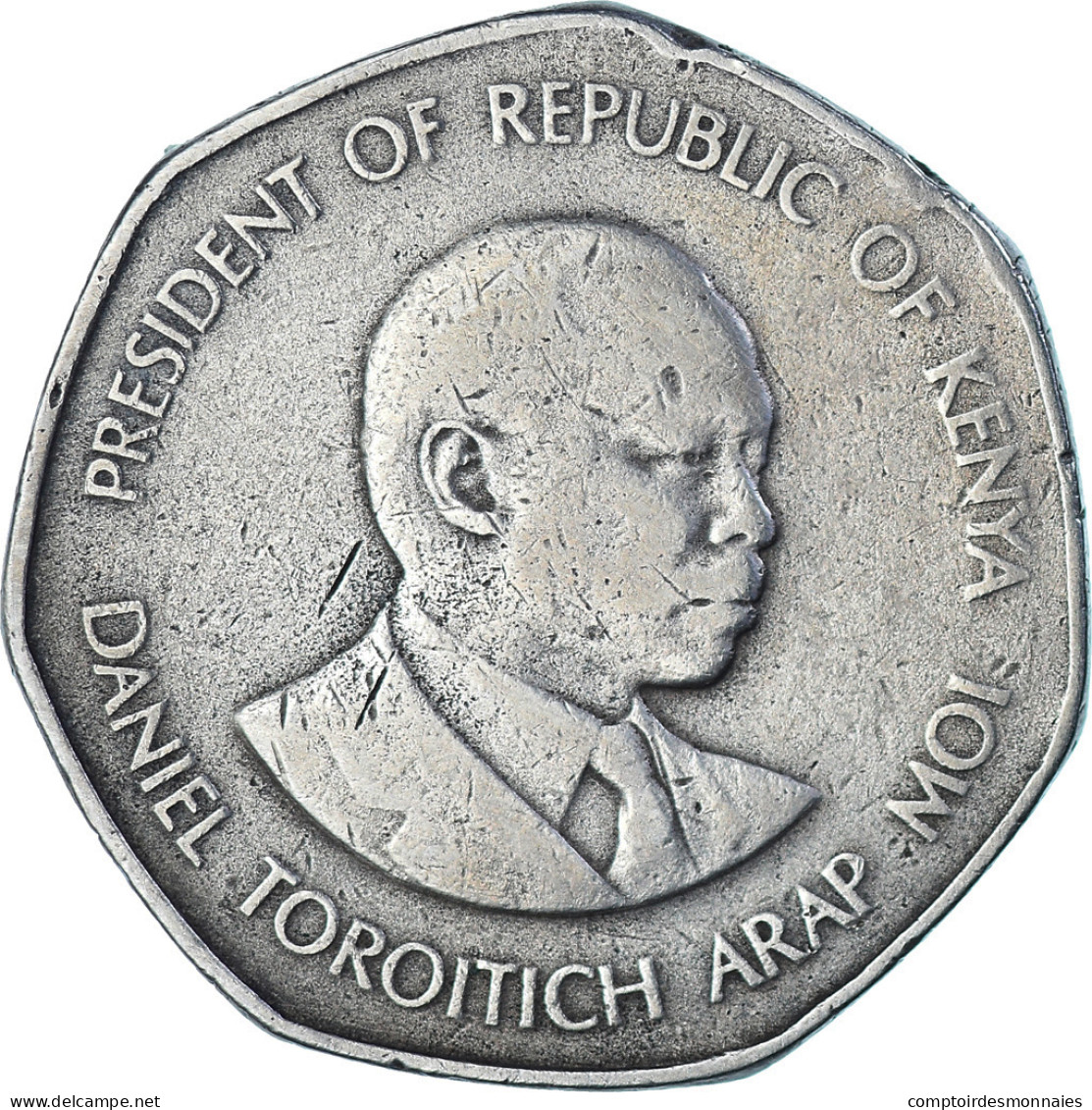 Monnaie, Kenya, 5 Shillings, 1985, British Royal Mint, TTB, Cupro-nickel, KM:23 - Kenia