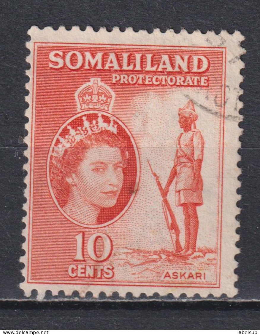 Timbre Oblitéré De Somaliland  De 1953 N°121 - Somaliland (Protectorat ...-1959)