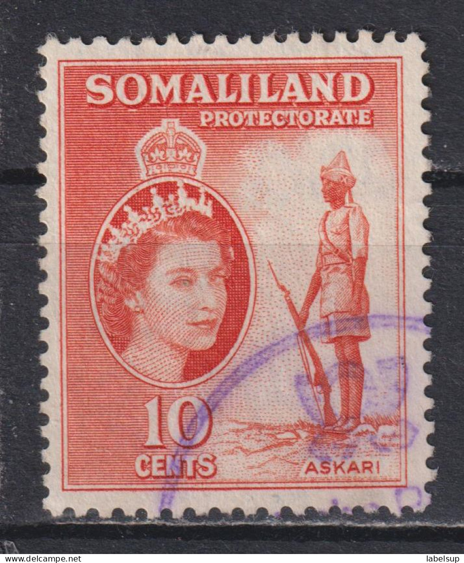 Timbre Oblitéré De Somaliland  De 1953 N°121 - Somalilandia (Protectorado ...-1959)