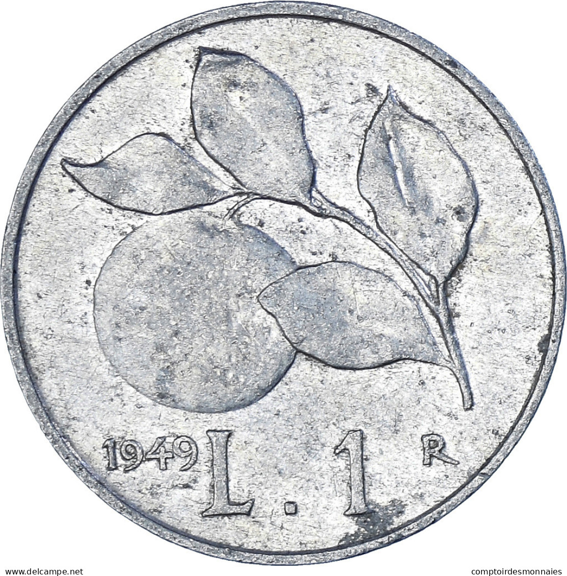 Monnaie, Italie, Lira, 1949, Rome, TB+, Aluminium, KM:87 - 1 Lire