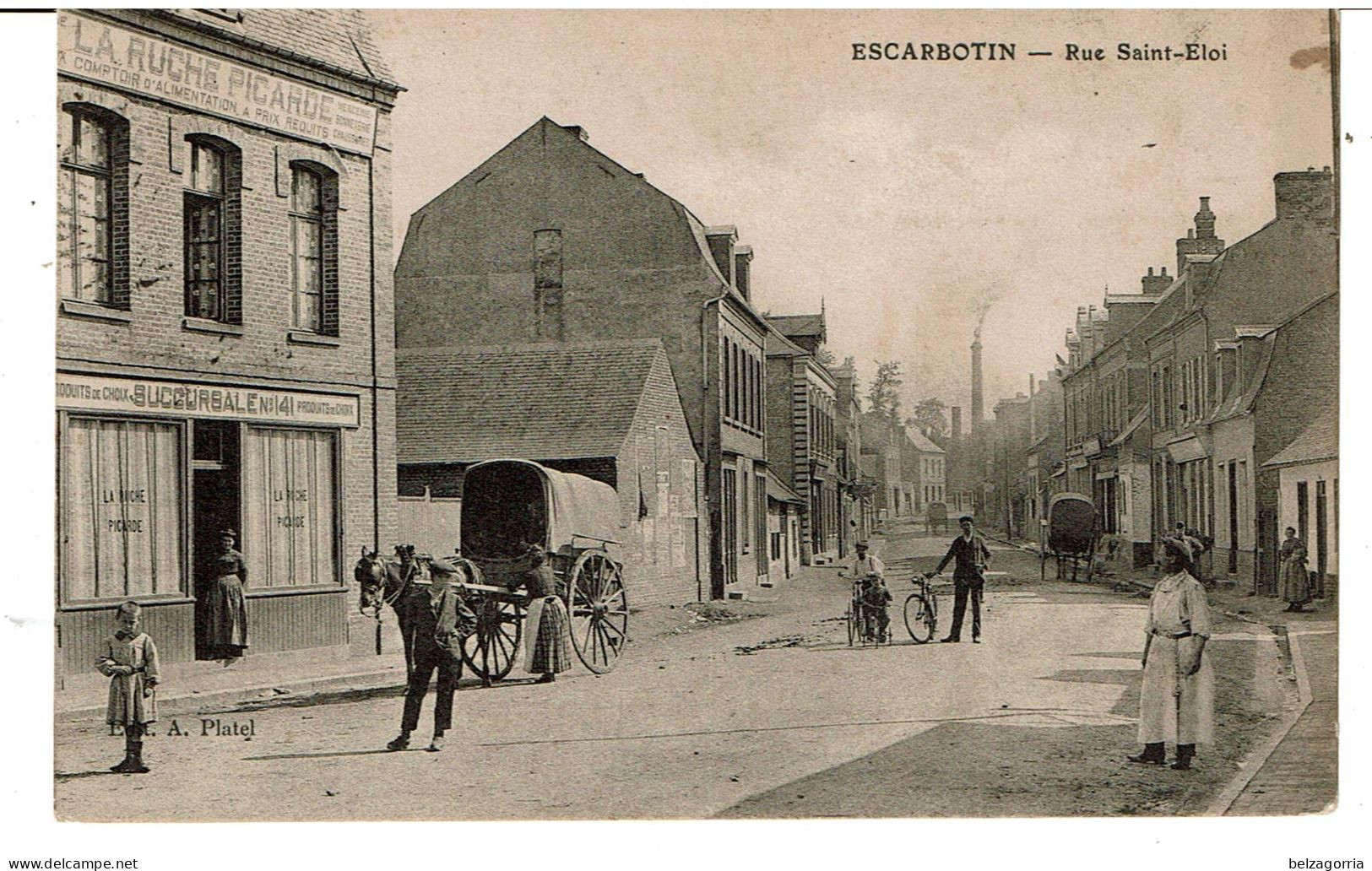 ESCABOTIN-FRIVILLE - Rue Saint Eloi - Friville Escarbotin