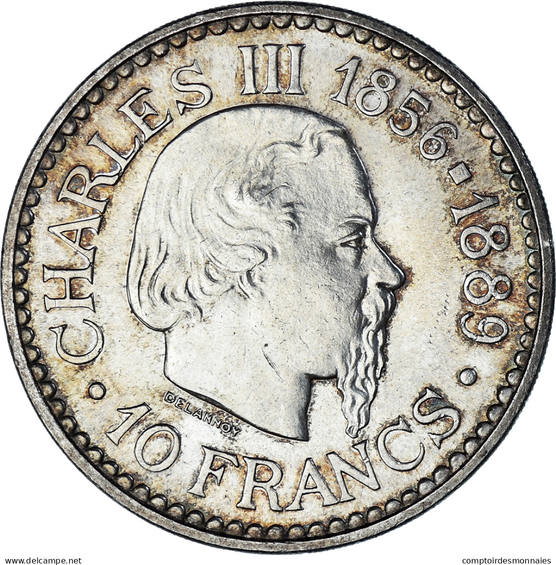 Monnaie, Monaco, Rainier III, 10 Francs, 1966, Monnaie De Paris, SUP+, Argent - 1960-2001 Nouveaux Francs