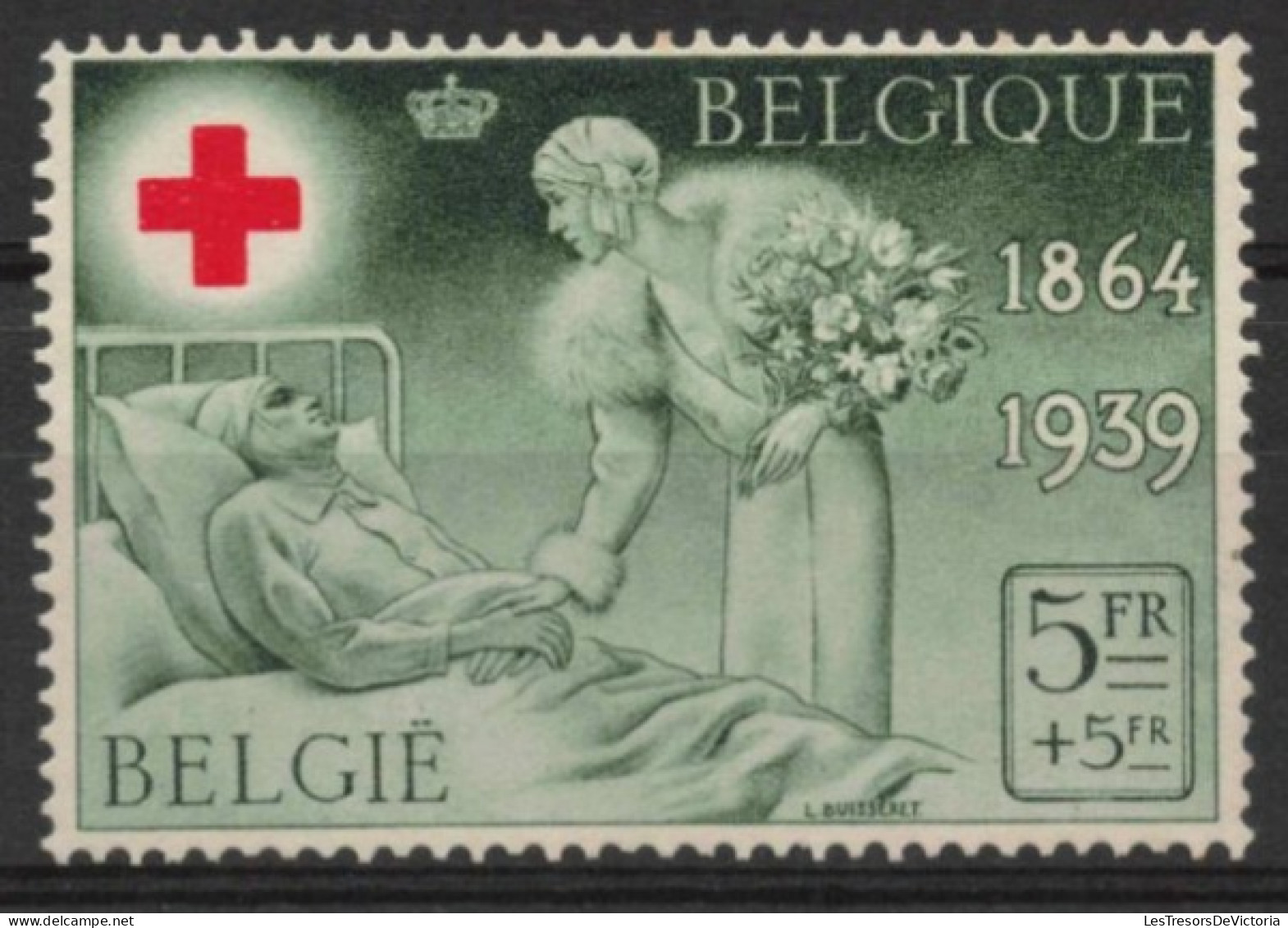 Belgique 1939 - COB 503 * - Elisabeth Visite Les Malades - Cote 14 - Nuevos