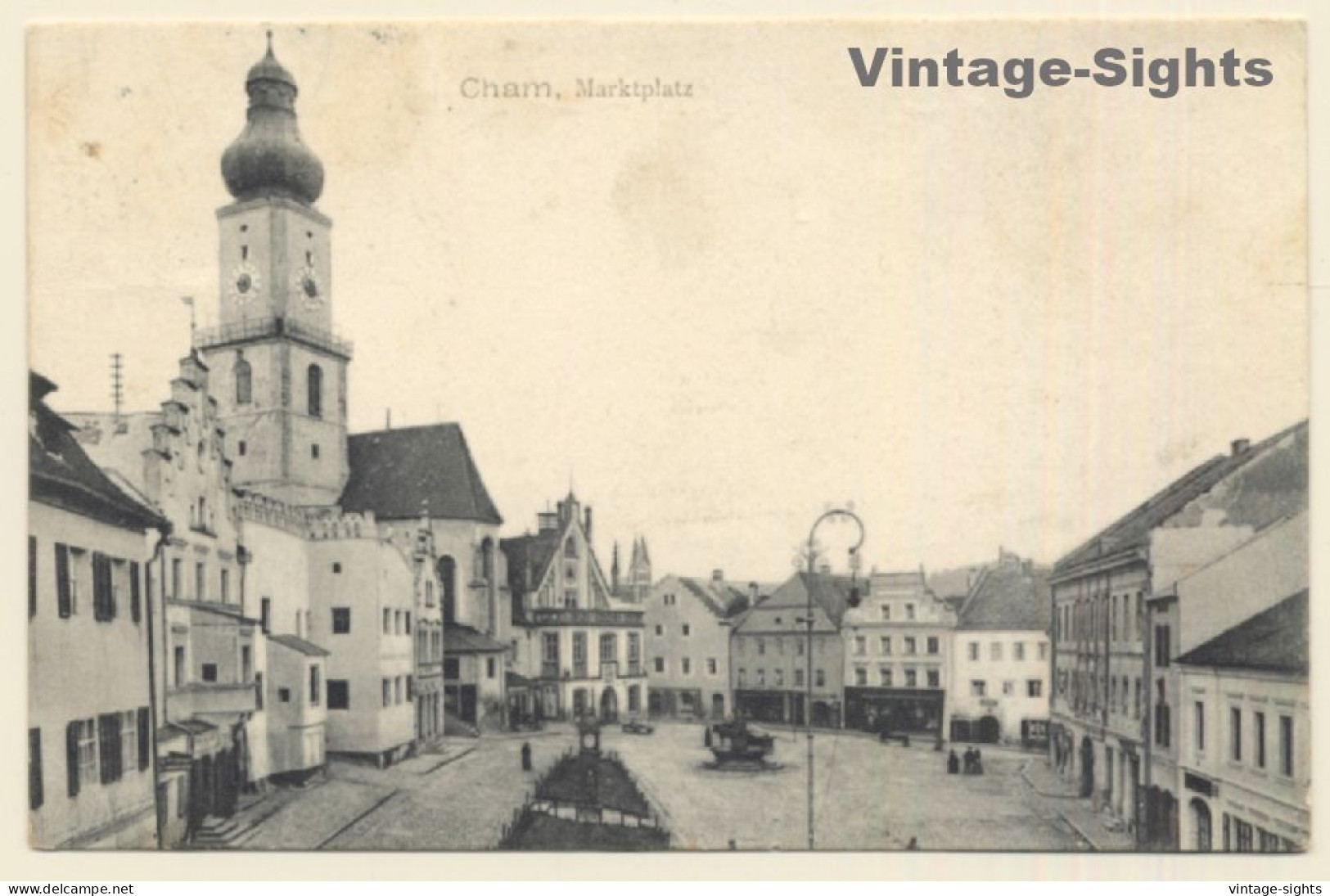 Cham - Bavaria / Germany: Marktplatz (Vintage PC ~1900s) - Cham