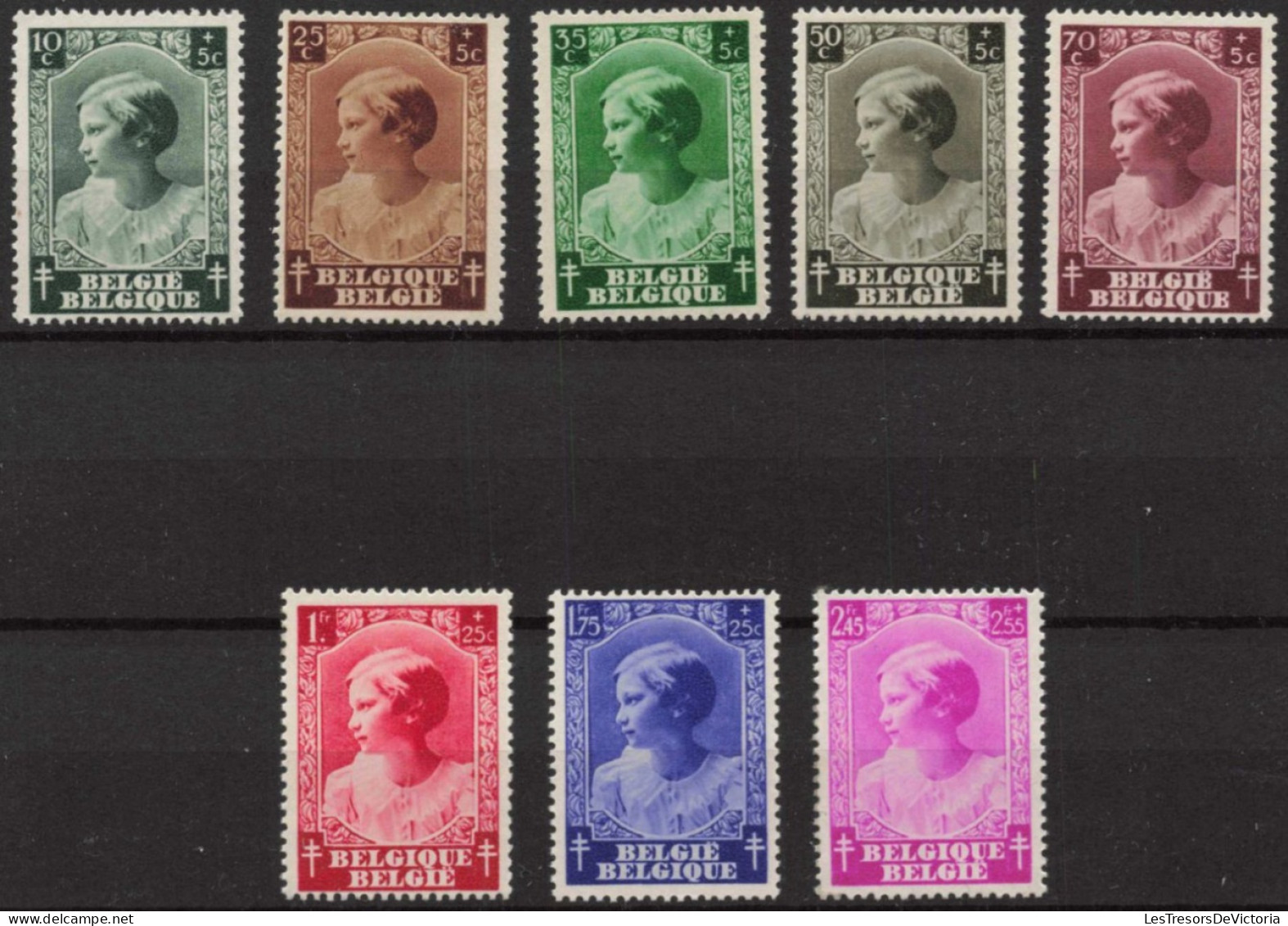 Belgique 1937 - COB 458/65 MNH ** - 1937 - Cote 30 - Unused Stamps