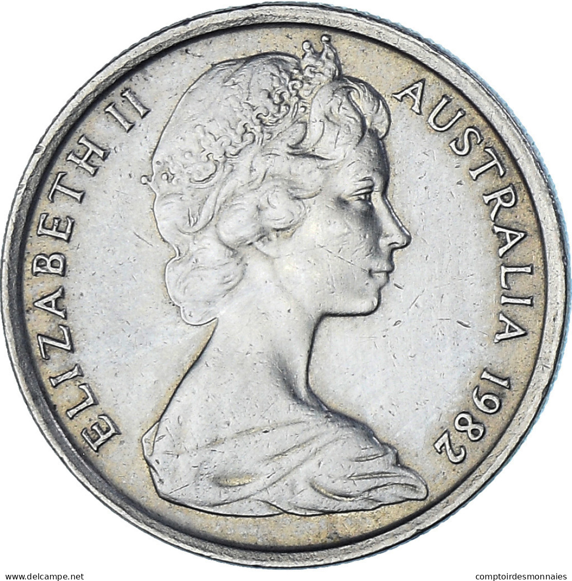 Monnaie, Australie, Elizabeth II, 5 Cents, 1982, Melbourne, TTB, Cupro-nickel - 5 Cents