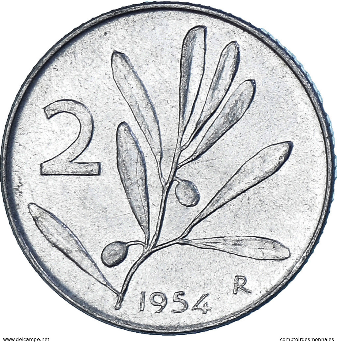 Monnaie, Italie, 2 Lire, 1954, Rome, TTB+, Aluminium, KM:91 - 2 Lire