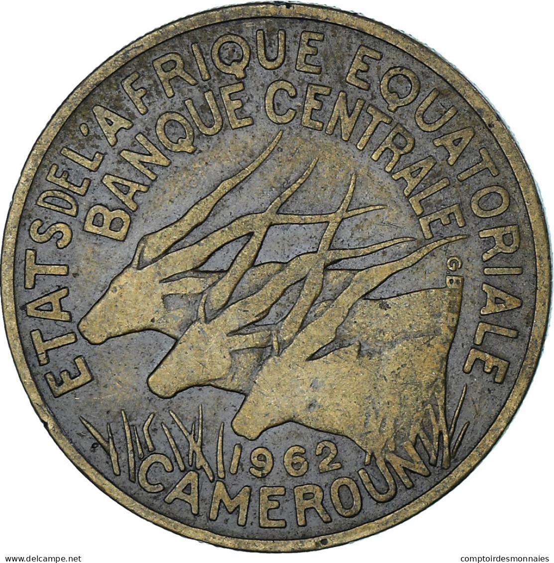 Monnaie, États De L'Afrique équatoriale, 25 Francs, 1962, Paris, TB+ - Camerun