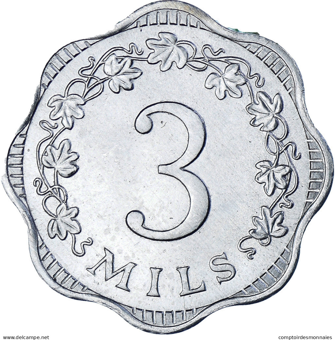 Monnaie, Malte, 3 Mils, 1972, British Royal Mint, SPL, Aluminium, KM:6 - Malta