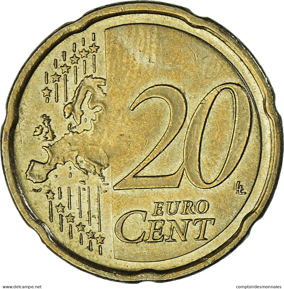 Slovénie, 20 Euro Cent, 2007, TTB, Laiton, KM:72 - Slovenia