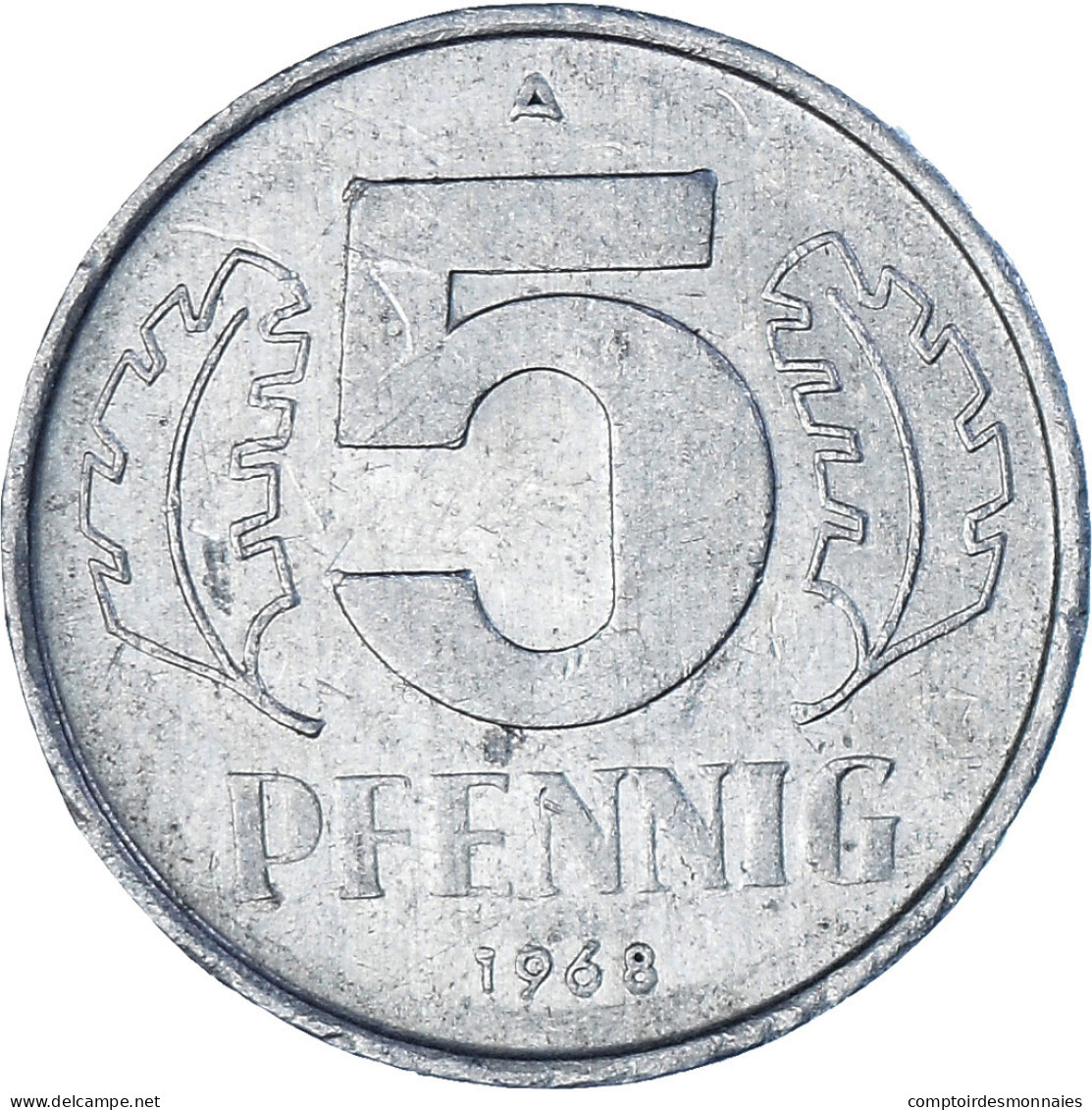 Monnaie, République Démocratique Allemande, 5 Pfennig, 1968, Berlin, TTB - 5 Pfennig