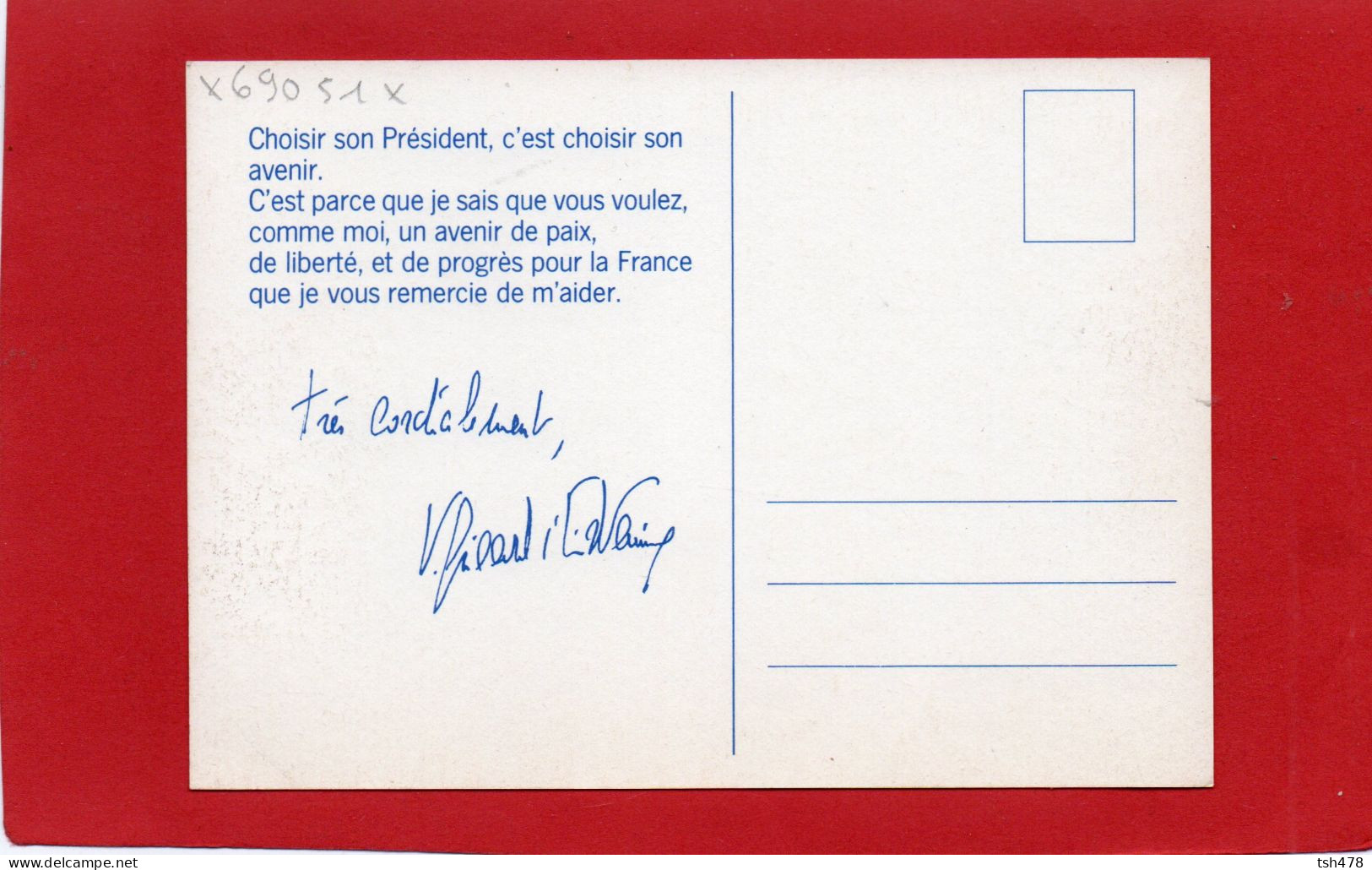 PRESIDENT  VALERY GISCARD D'ESTAING--voir 2 Scans - Personnages