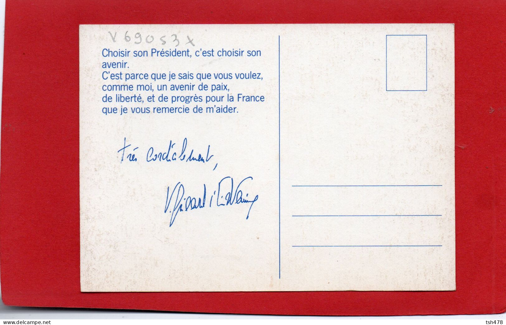 PRESIDENT  VALERY GISCARD D'ESTAING--voir 2 Scans - Personnages