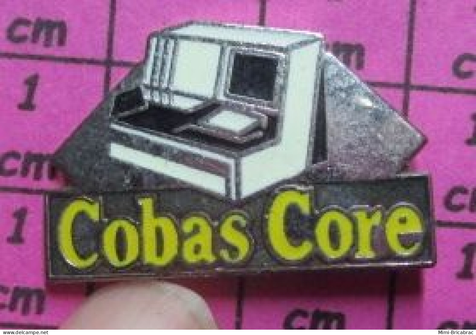 219  Pin's Pins / Beau Et Rare /  INFORMATIQUE / COBAS CORE - Computers