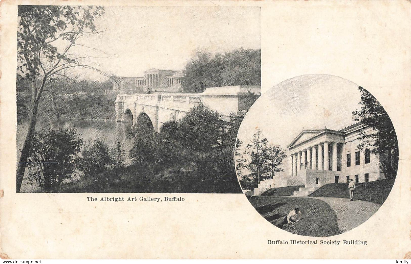 USA Buffalo The Albright Art Gallery , Historical Society Building CPA - Buffalo