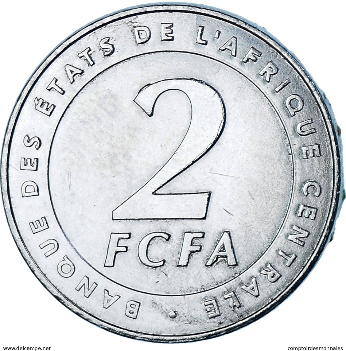 Monnaie, États De L'Afrique Centrale, 2 Francs, 2006, Paris, SPL, Acier - República Centroafricana