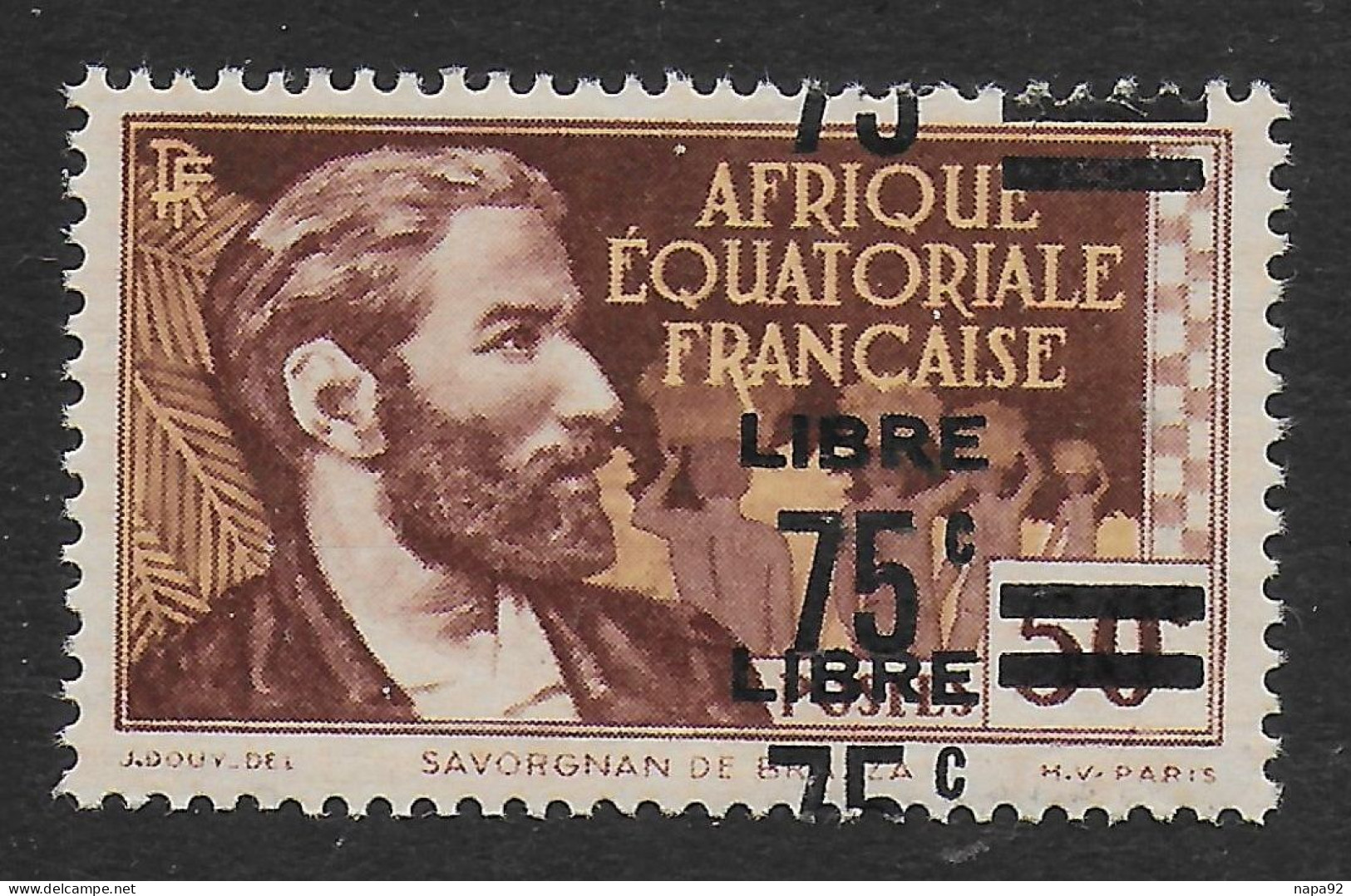 AFRIQUE EQUATORIALE FRANCAISE - AEF - A.E.F. - 1940 - YT 139** VARIETE DOUBLE SURCHARGE - Neufs