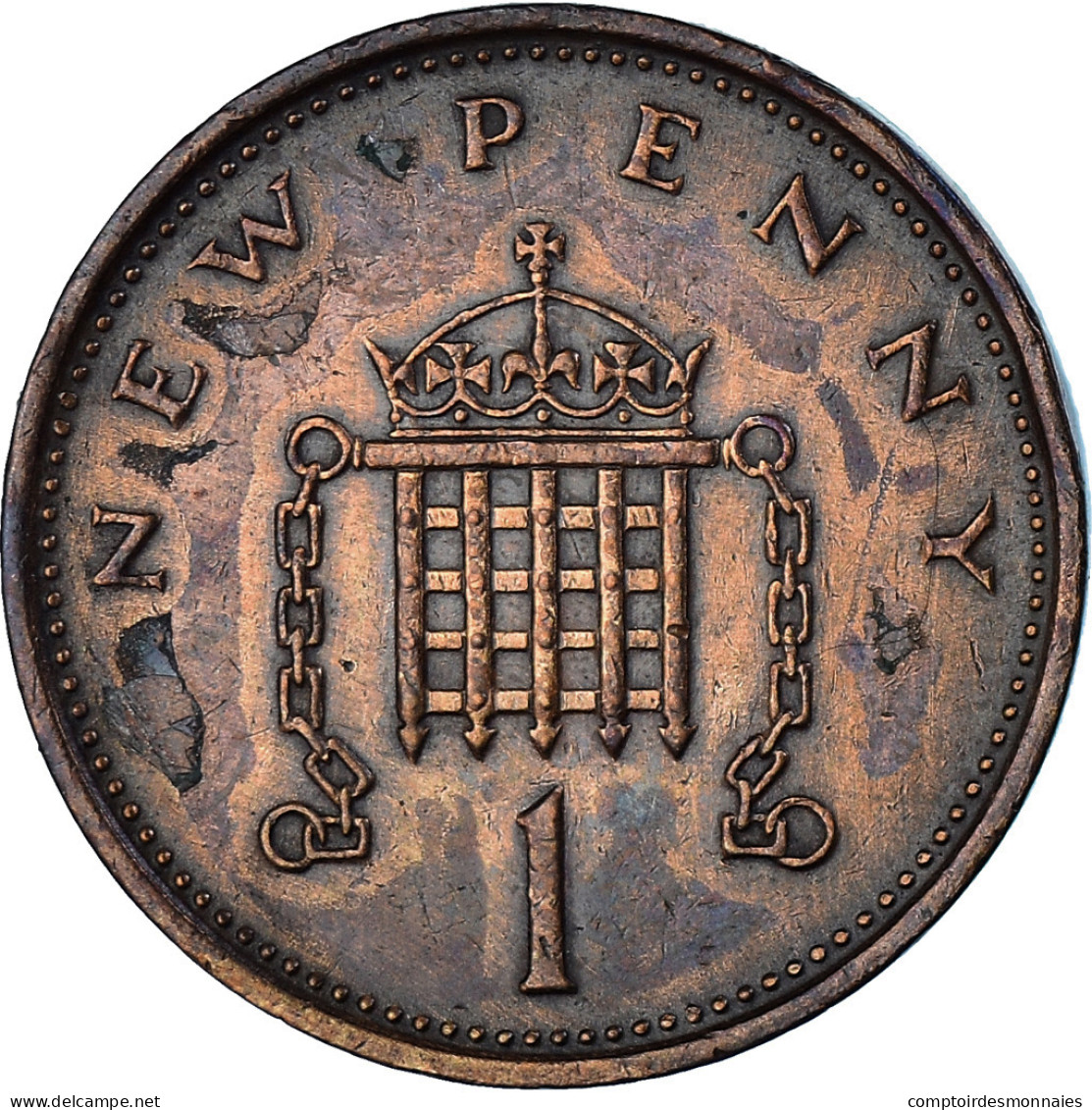 Monnaie, Grande-Bretagne, Elizabeth II, New Penny, 1979, TTB, Bronze, KM:915 - 1 Penny & 1 New Penny