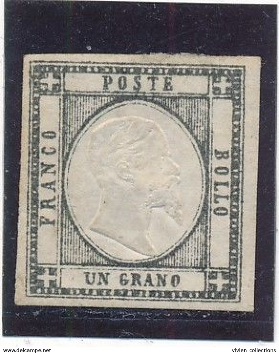 Italie Sicile N° 12a Gris Noir Neuf * Cote (2015) 250 € - Sicilia