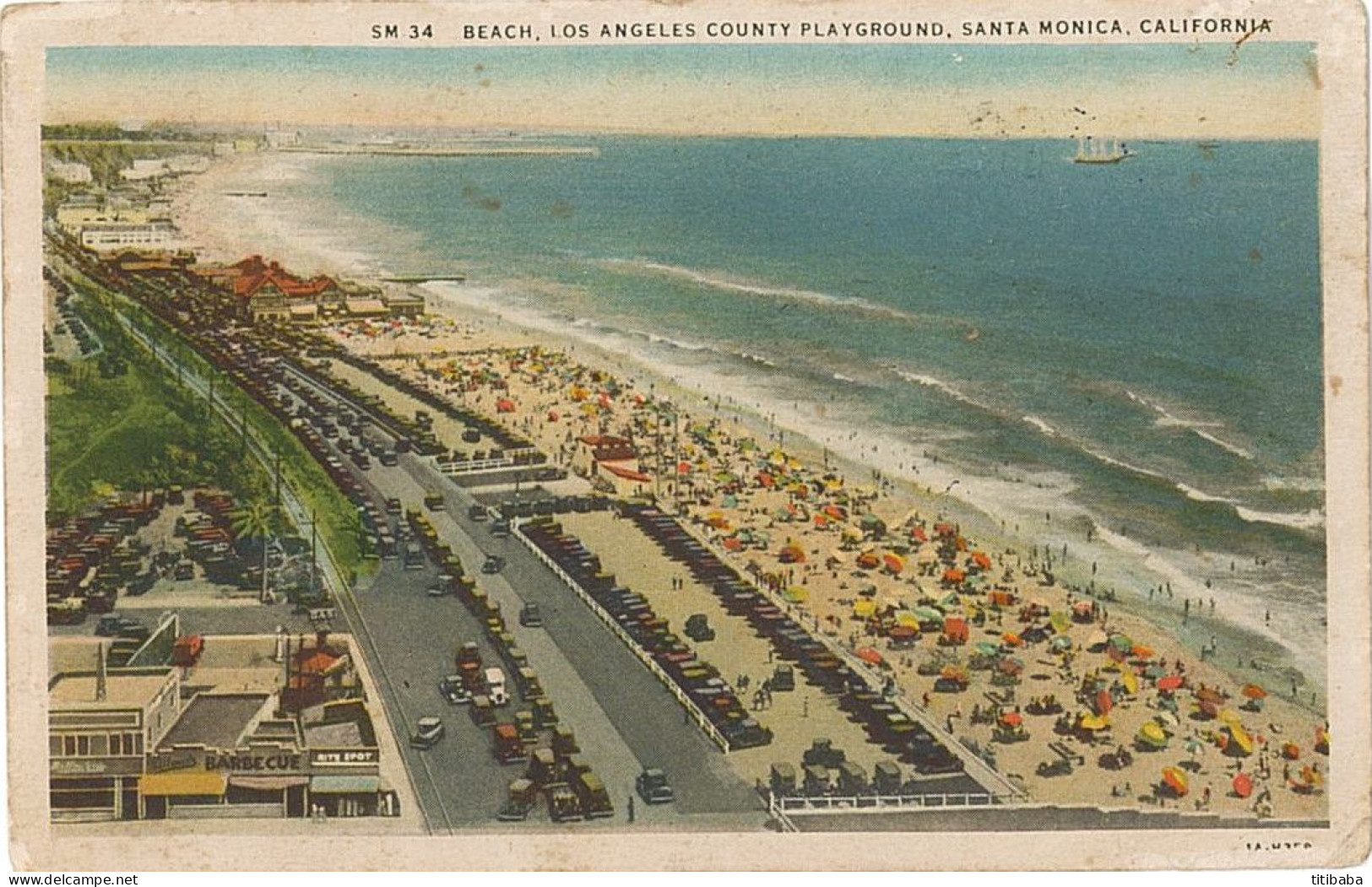 Etats Unis Beach Los Angeles County Playground Santa Monica - Los Angeles