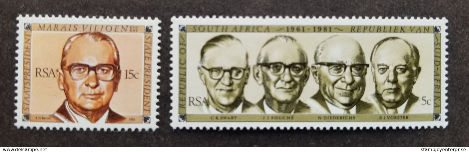South Africa 20th Anniversary Founding Republic 1981 President (stamp) MNH - Ungebraucht