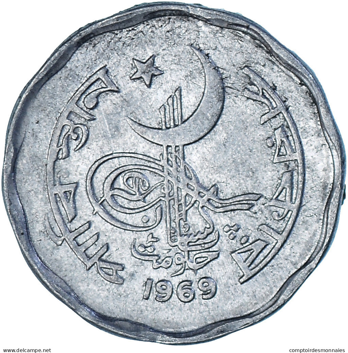 Monnaie, Pakistan, 2 Paisa, 1969, TTB, Aluminium, KM:25a - Pakistan