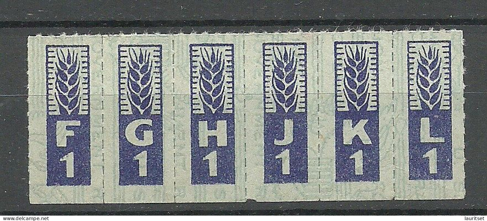 USA - Ration Stamp As 6-stripe (*) - Ohne Zuordnung