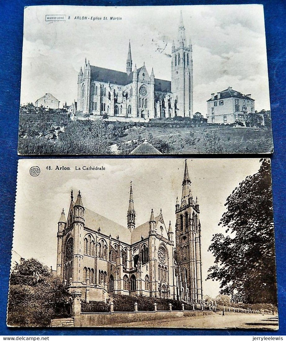 ARLON  - Lot De 2 Cartes  : " Eglise St Martin " Et " La Cathédrale " - Arlon