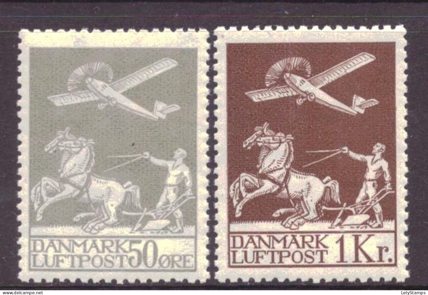 Denemarken / Danmark 180 & 181 MNH ** (1929) - Posta Aerea