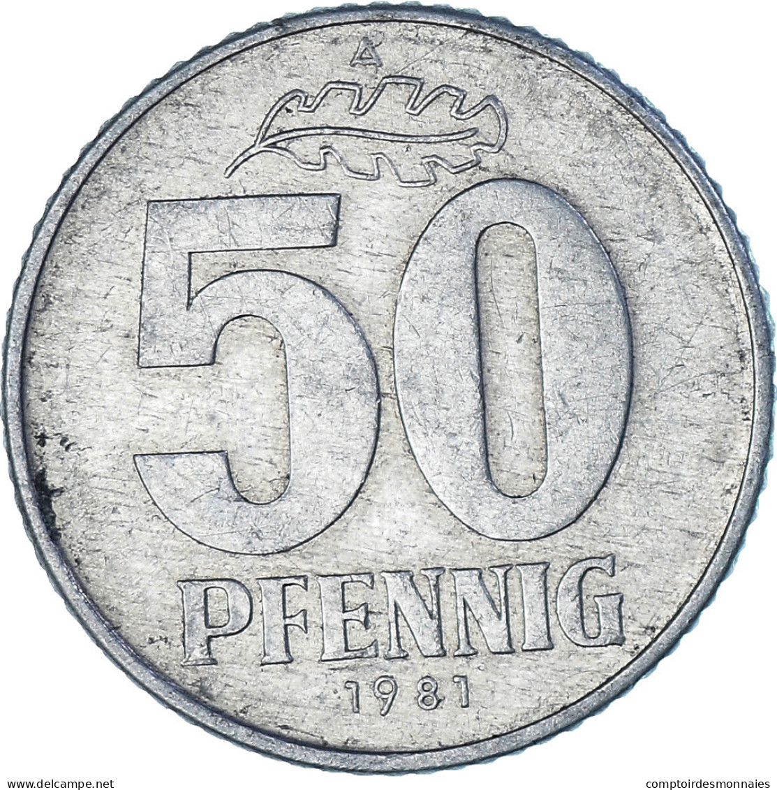 Monnaie, République Démocratique Allemande, 50 Pfennig, 1981, Berlin, TTB - 50 Pfennig