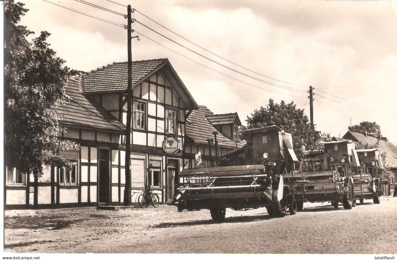 KAKERBEK Kreis Calbe An Der MildeHOG Rasthaus Mähdrescher Parade 1962 Gelaufen - Kalbe