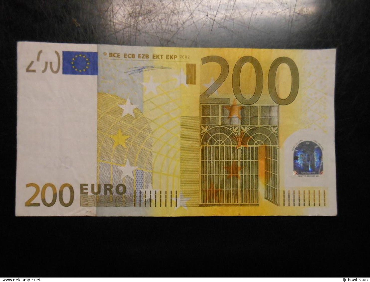 200 Euro-Schein X ( R001). Duisenberg, Gebr. - 200 Euro