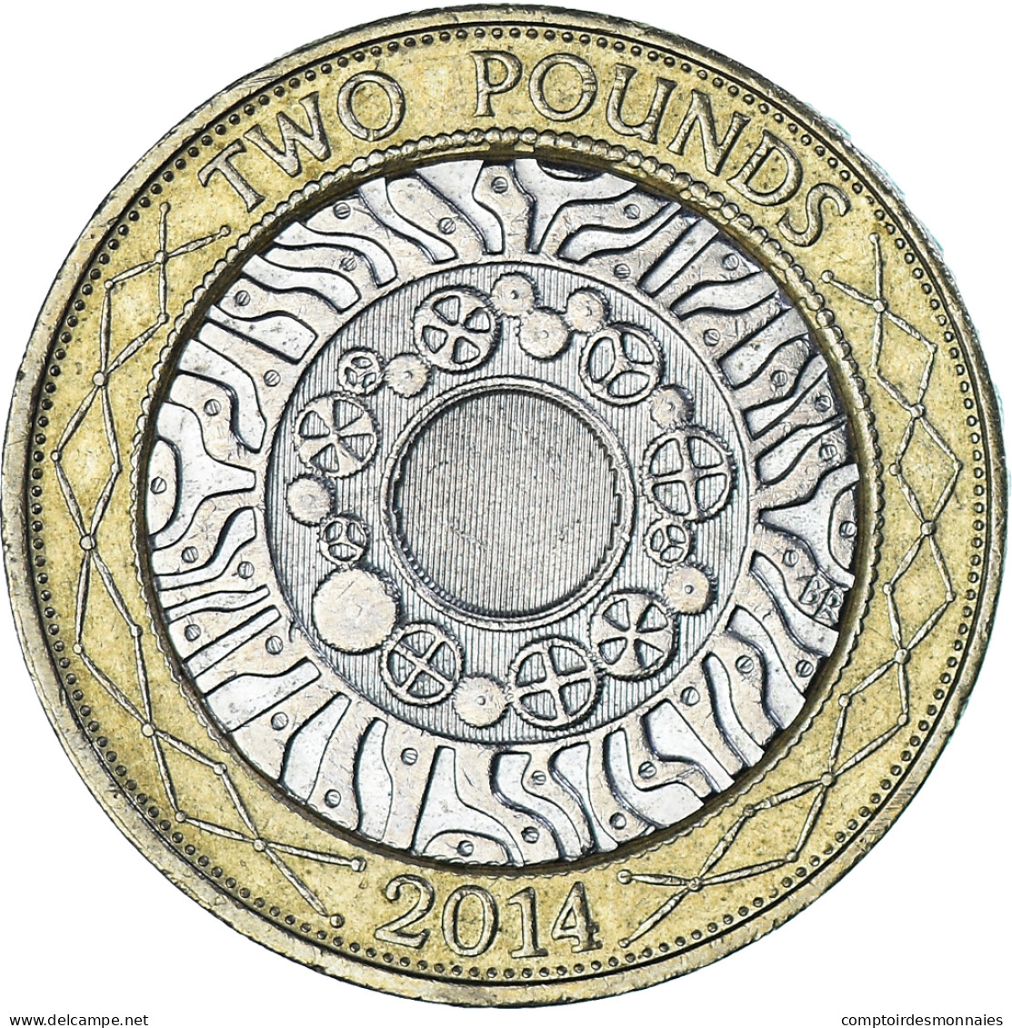 Monnaie, Royaume-Uni, 2 Pounds, 2014, TTB, Bimétallique - 2 Pond