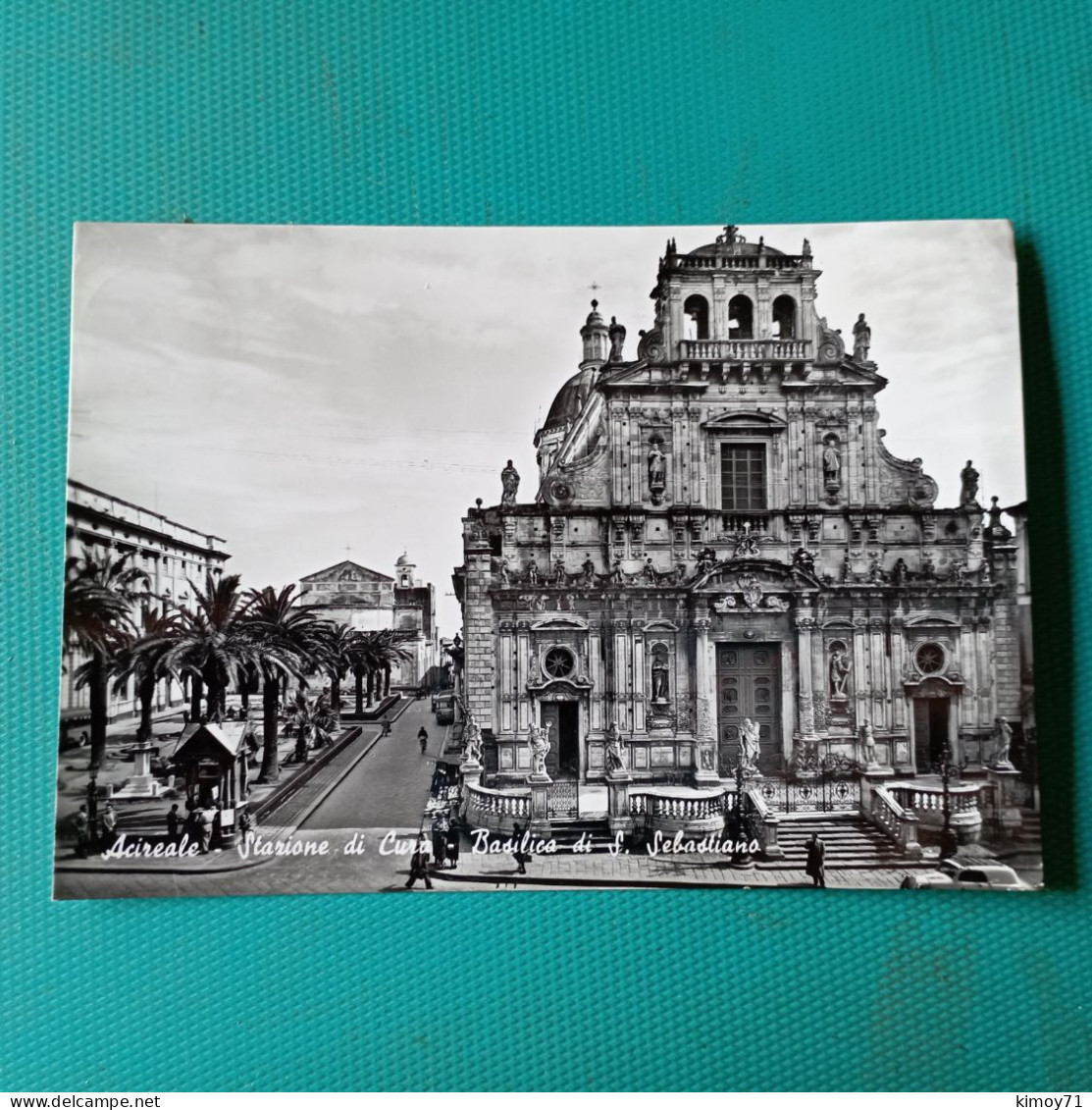 Cartolina Acireale - Stazione Di Cura - Basilica Di S. Sebastiano. Viaggiata - Acireale