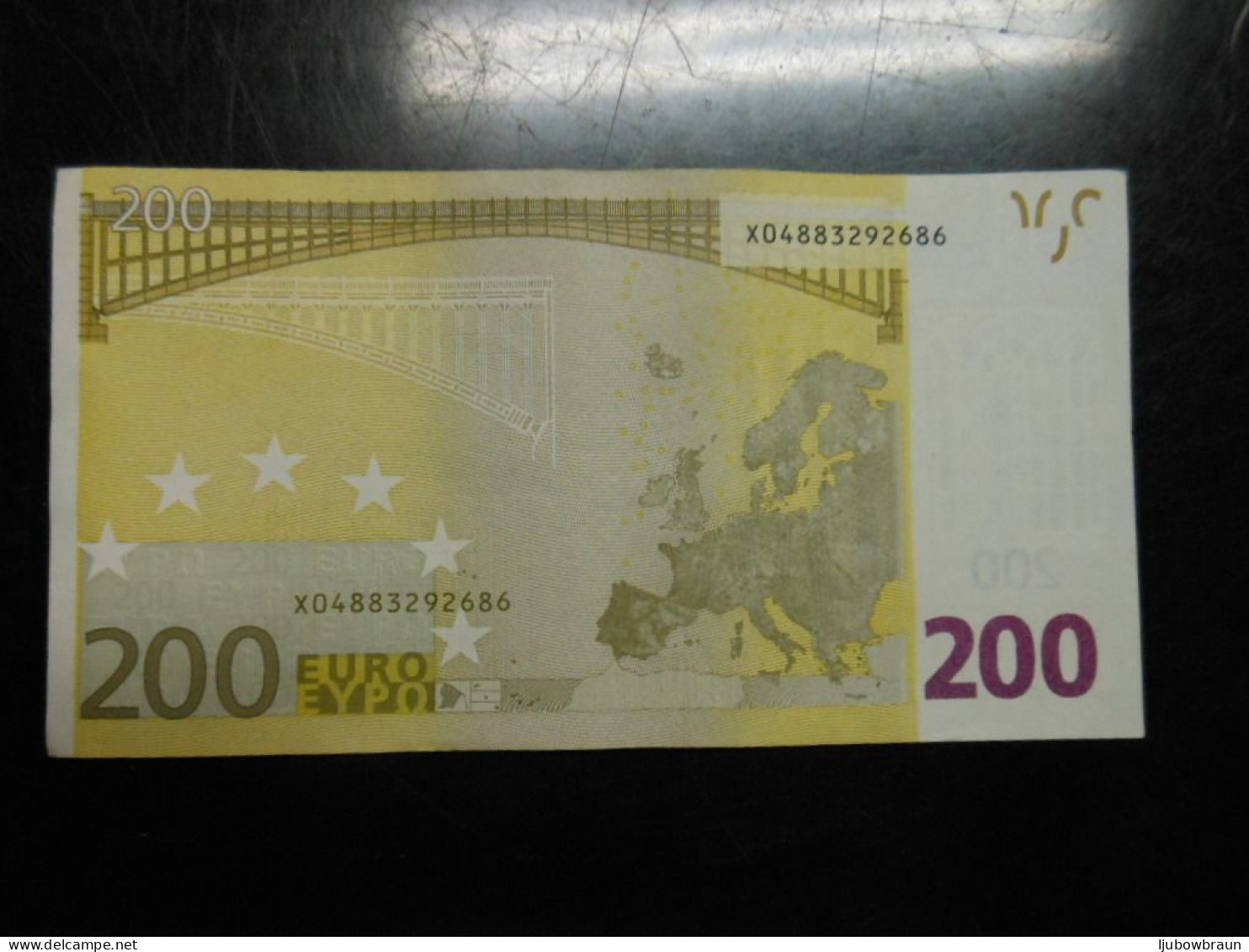 200 Euro-Schein X ( R008) AUnc. Draghi - 200 Euro