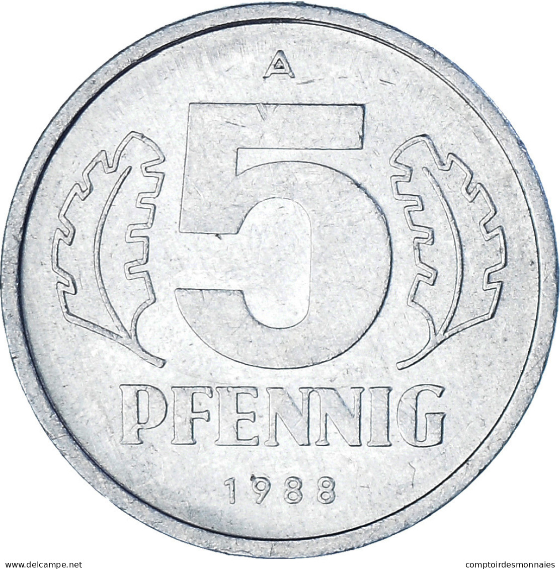 Monnaie, République Démocratique Allemande, 5 Pfennig, 1988, Berlin, TTB - 5 Pfennig