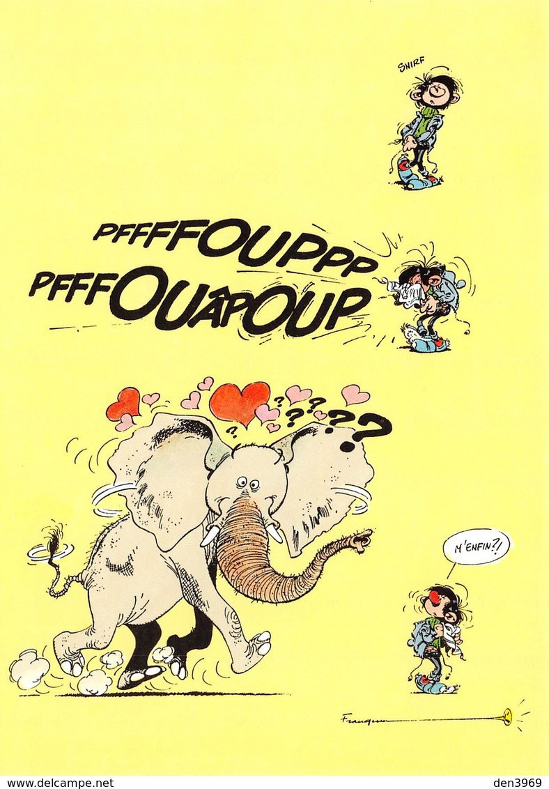 Comics - André FRANQUIN - Gaston Lagaffe - Editions Dalix - Calendrier 1996  - Singes - Elephant